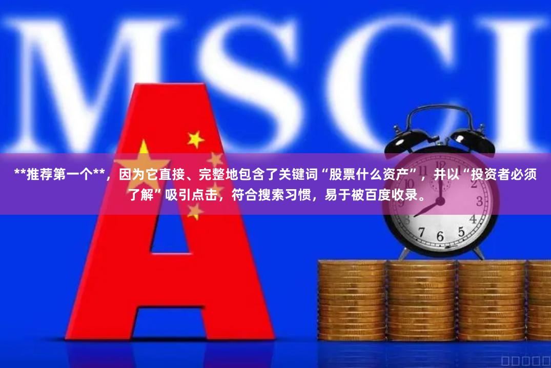 **推荐第一个**，因为它直接、完整地包含了关键词“股票什么资产”，并以“投资者必须了解”吸引点击，符合搜索习惯，易于被百度收录。